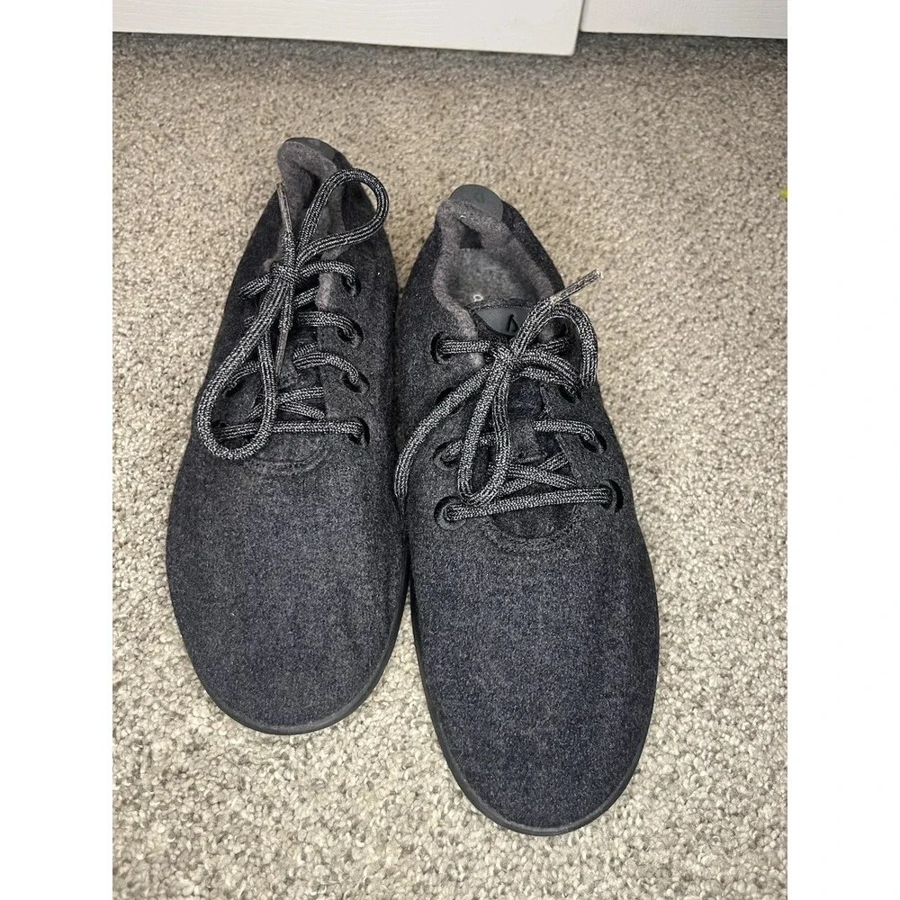 Allbirds Natural Black Merino Wool Runners Lace Up Sneaker Men's US 11‎